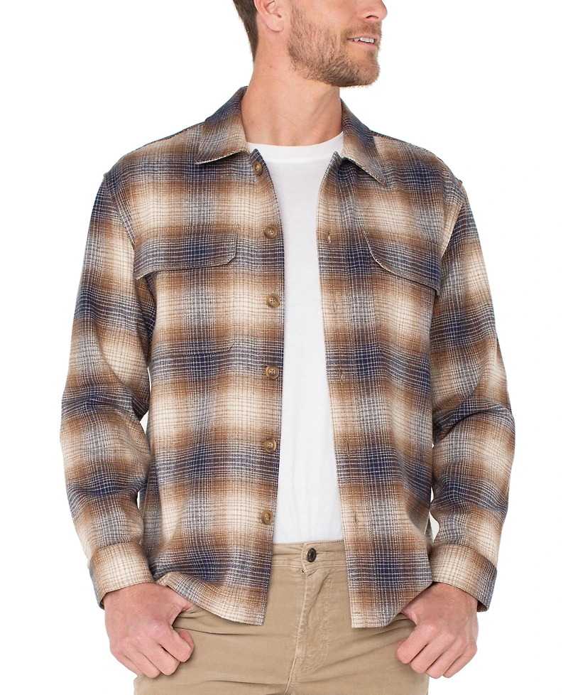 Liverpool Los Angeles Men's Cotton Flap Pocket Overshirt