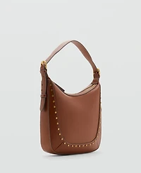 Mango Women's Studded Shoulder Bag