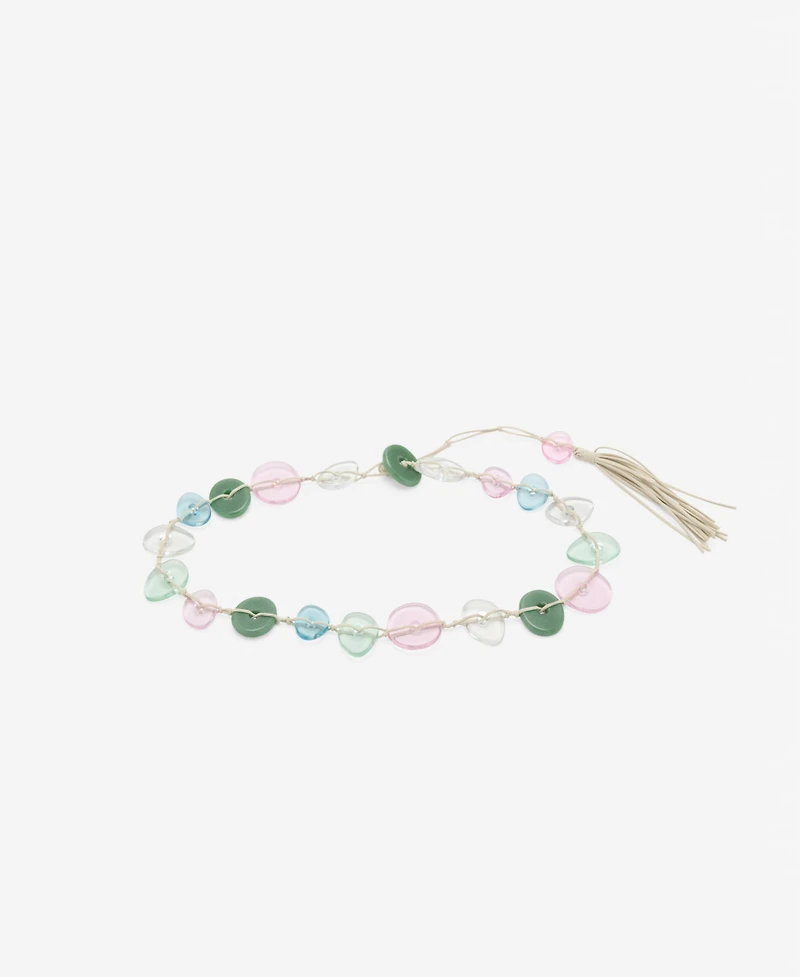 Mango Women's Mixed Beads Belt