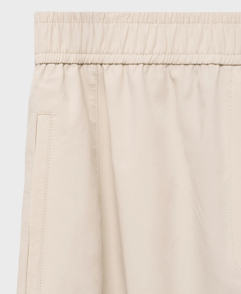 Mango Women's Paper Bag Cotton Pants