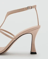 Mango Women's Heel Strips Sandals