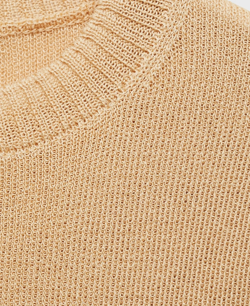 Mango Women's Short-Sleeved Crop Sweater