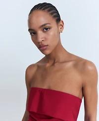 Mango Women's Long Strapless Jumpsuit
