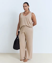 Mango Women's Straight Knitted Pants