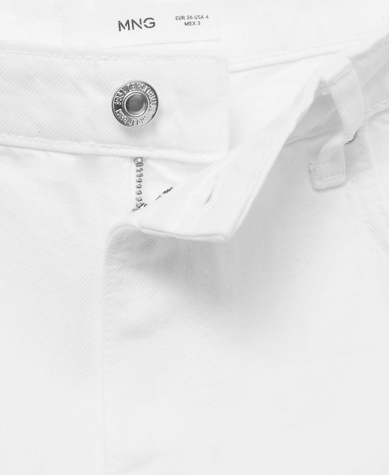 Mango Women's High-Rise Denim Shorts