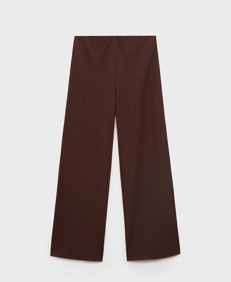 Mango Women's Flowy Straight-Fit Pants