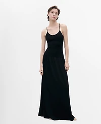 Mango Women's Cross-Back Knitted Dress