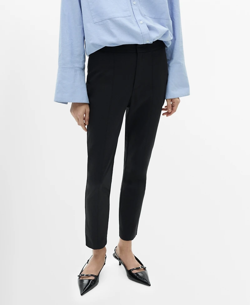 Mango Women's Crop Skinny Pants