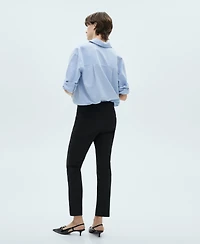 Mango Women's Crop Skinny Pants