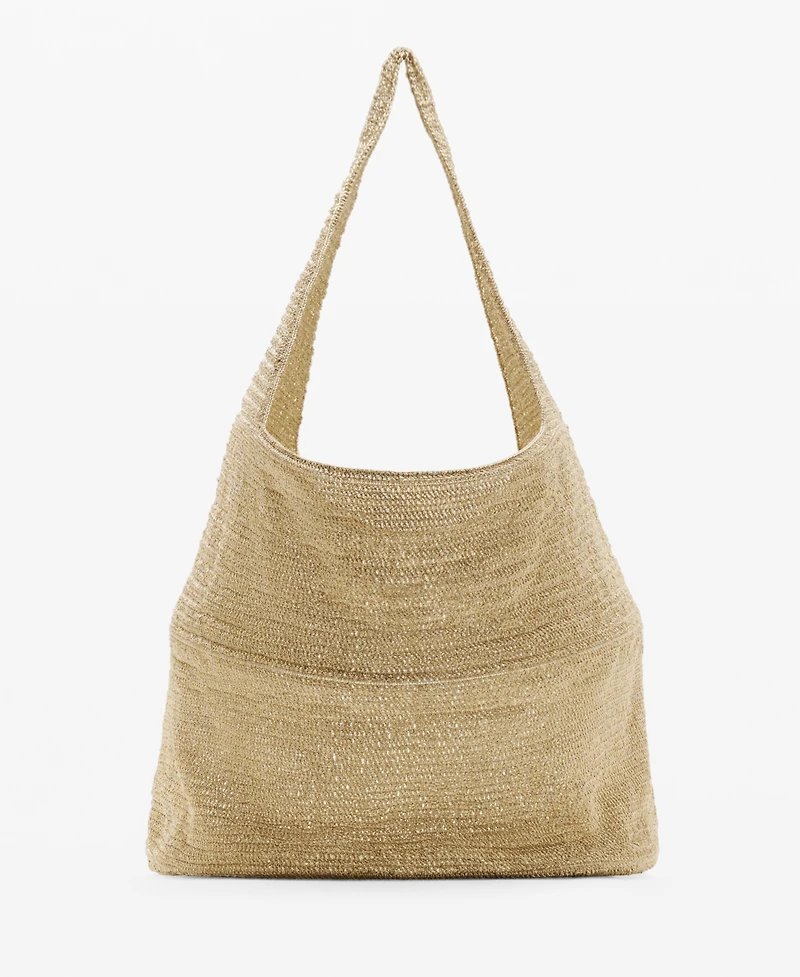 Mango Women's Lurex Shoulder Bag