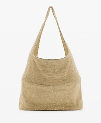 Mango Women's Lurex Shoulder Bag