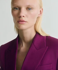 Mango Women's Double-Breasted Suit Jacket