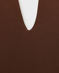 Mango Women's V-Neck Bodysuit