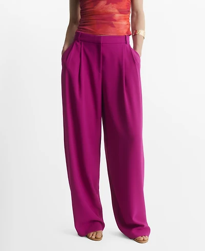 Mango Women's Pleat Detail Pants