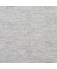 Kate Aurora Modern Living 2 Pack Plaid Sheer Embossed Grommet Top Curtain Panels - Silver