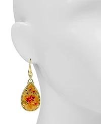 Patricia Nash Aegean Blooms Teardrop Earrings
