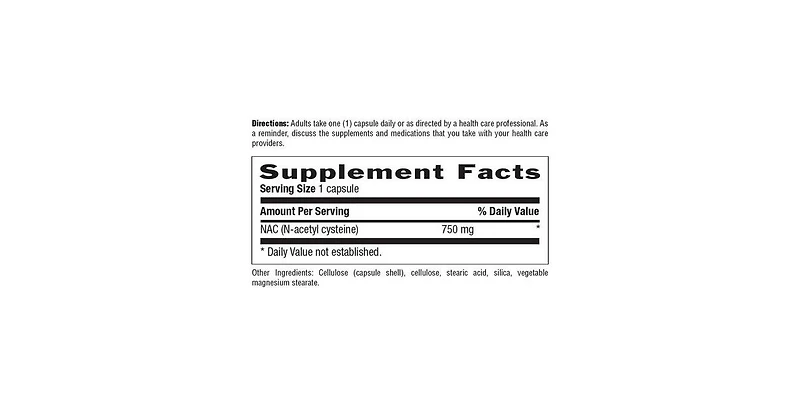 Country Life Nac (N-Acetyl Cysteine), 750 Mg, 60 Caps