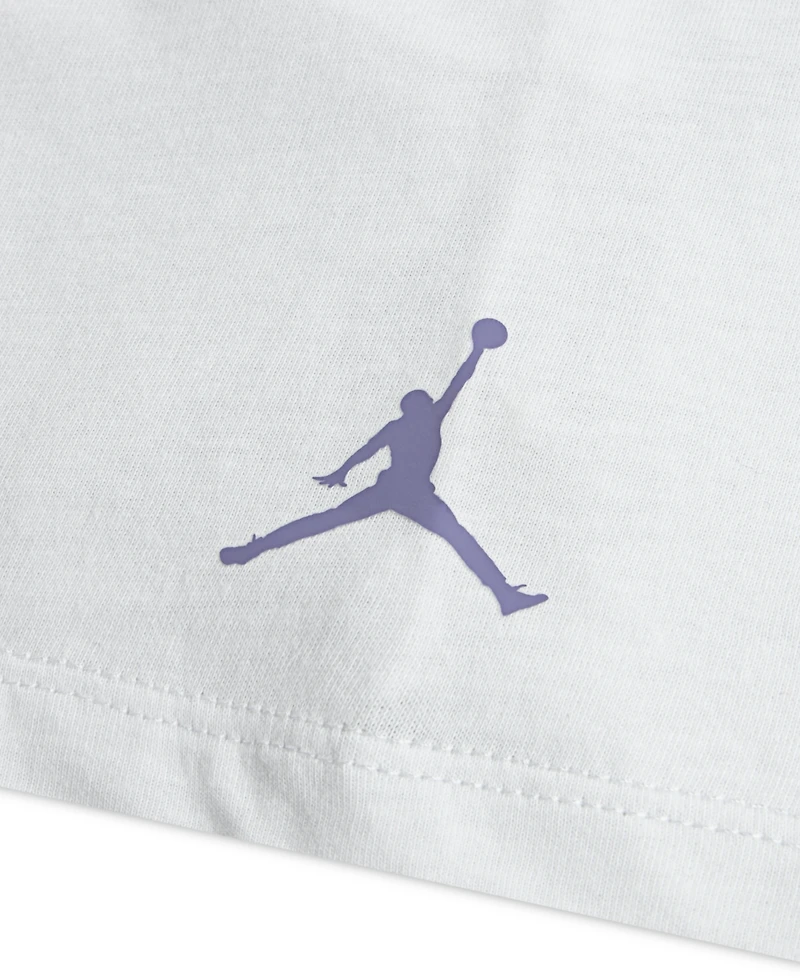 Jordan Big Girls 23 Flowers Short sleeve T-Shirt