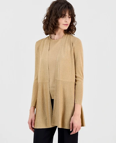 Anne Klein Women's Monteray Metallic Knit Cardigan