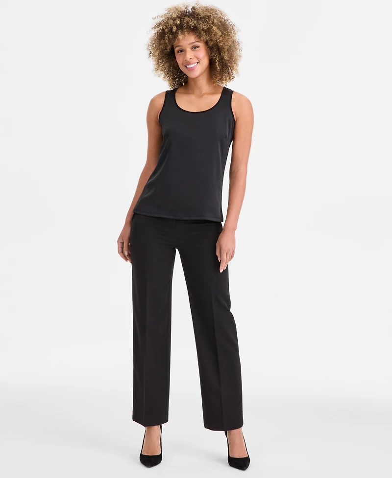 Anne Klein Women's Mixed-Media Tank Top