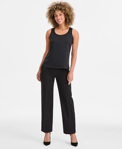Anne Klein Women's High-Rise Wide-Leg Pants