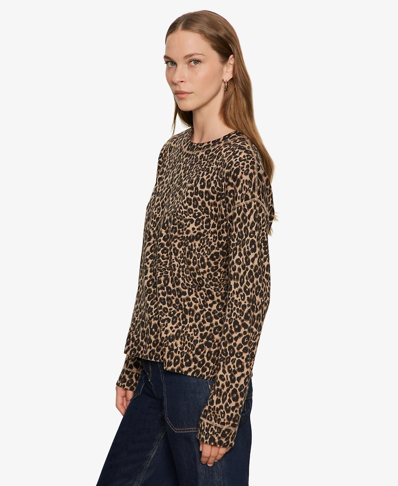 Sanctuary Women's 24/7 Popover Crew Neck Top