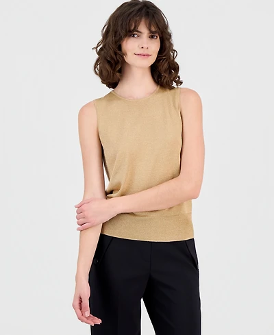 Anne Klein Women's Metallic Sleeveless Sweater