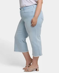 Nydj Plus Brigitte Wide Leg Capri Jeans
