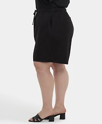 Nydj Plus Breezy Bermuda Drawstring Shorts