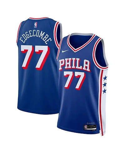 Nike Men's and Women's V. J. Edgecombe Royal Philadelphia 76ers 2025 Nba Draft First Round Pick Swingman Icon Edition Jersey