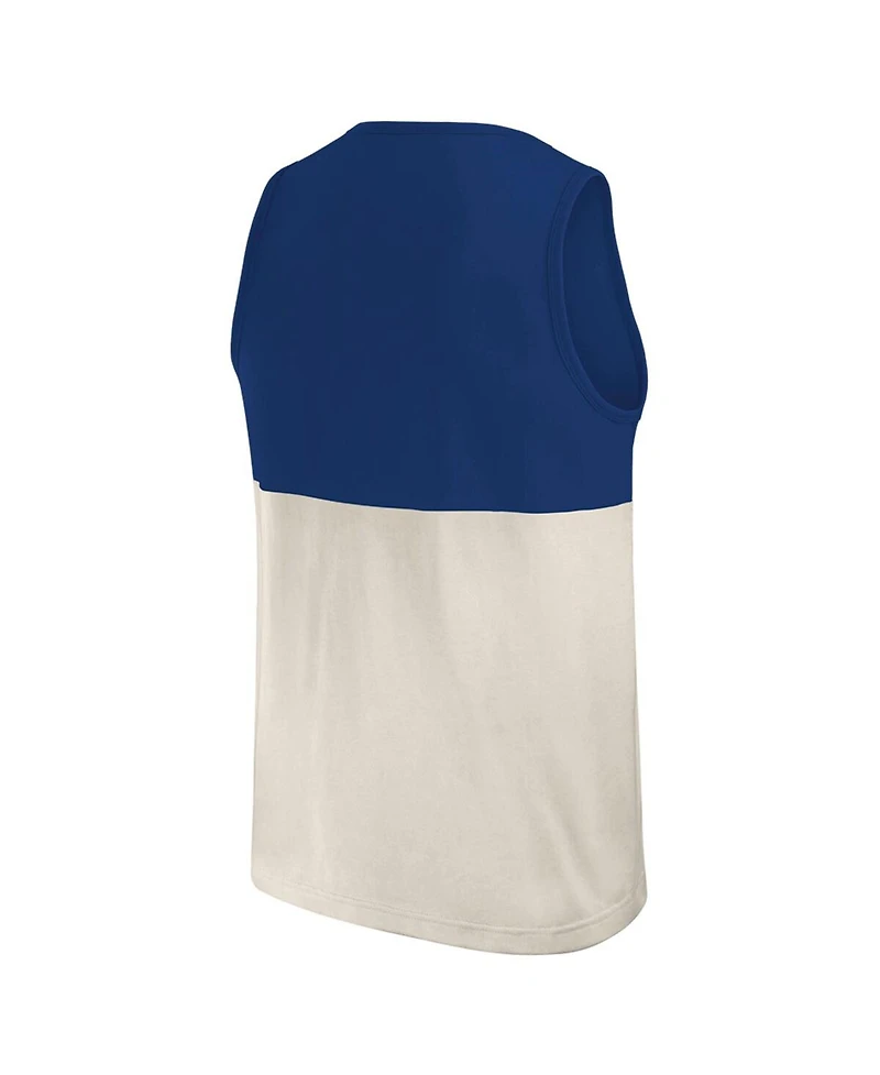 Darius Rucker Collection by Fanatics Men's Royal/Cream Chicago Cubs Color Block Tank Top