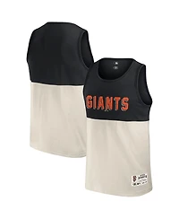 Darius Rucker Collection by Fanatics Men's Black/Cream San Francisco Giants Color Block Tank Top