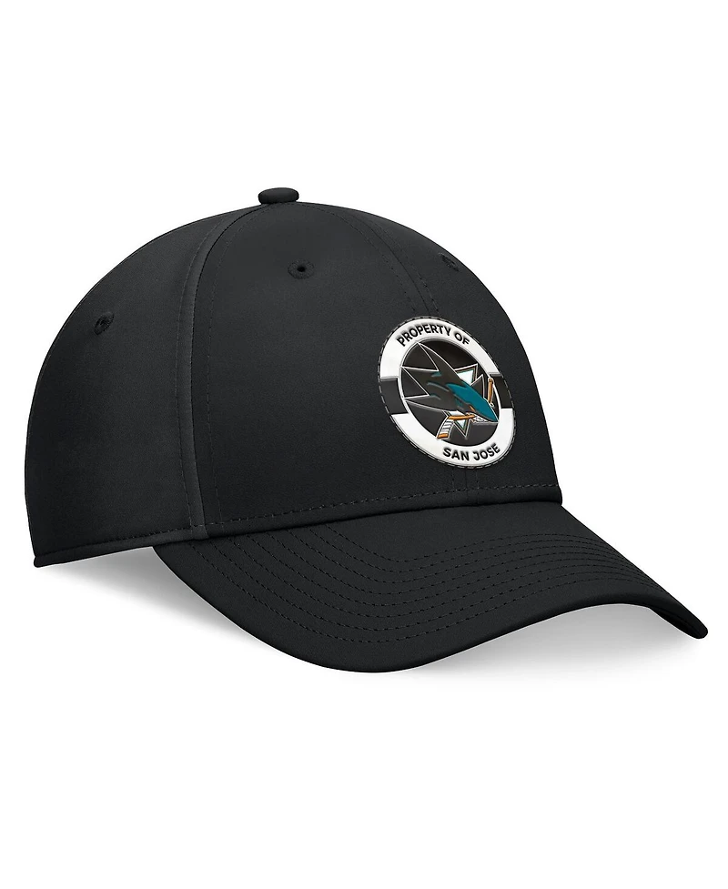 Fanatics Men's Black San Jose Sharks Authentic Pro Training Camp Flex Hat