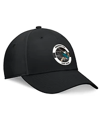 Fanatics Men's Black San Jose Sharks Authentic Pro Training Camp Flex Hat