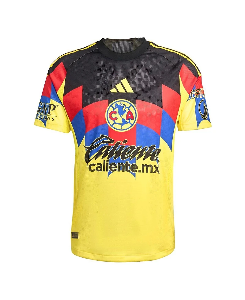 Adidas Men's Yellow Club America 2025/26 Home Authentic Jersey