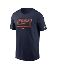 Nike Men's Navy Denver Broncos Primetime Local Essential T-Shirt