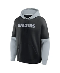 Fanatics Men's Black Las Vegas Raiders Helmet Pullover Hoodie
