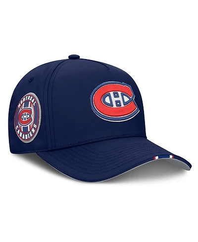 Fanatics Men's Navy Montreal Canadiens 2025 Nhl Draft Authentic Pro On-Stage Podium A-Frame Adjustable Hat