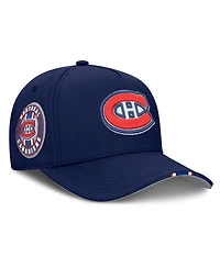 Fanatics Men's Navy Montreal Canadiens 2025 Nhl Draft Authentic Pro On-Stage Podium A-Frame Adjustable Hat