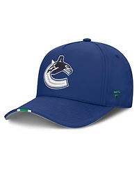 Fanatics Men's Blue Vancouver Canucks 2025 Nhl Draft Authentic Pro On-Stage Podium A-Frame Adjustable Hat