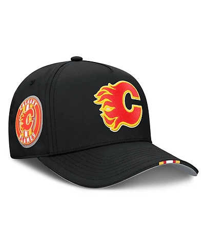 Fanatics Men's Black Calgary Flames 2025 Nhl Draft Authentic Pro On-Stage Podium A-Frame Adjustable Hat