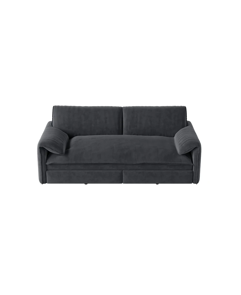 Streamdale Furniture 66" Queen Pull Out Sofa Bed 3-in-1 Convertible Sleeper Sofa