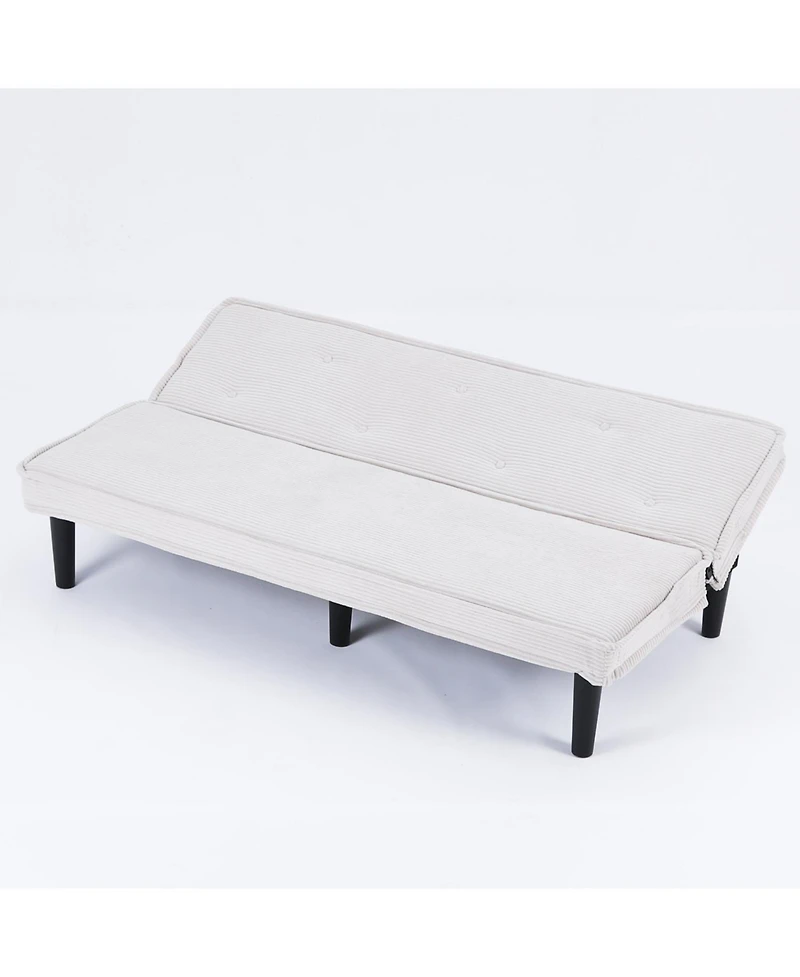 Streamdale Furniture 66" Corduroy Sofa Bed - Flexible Living Room/Apartment/Bedroom