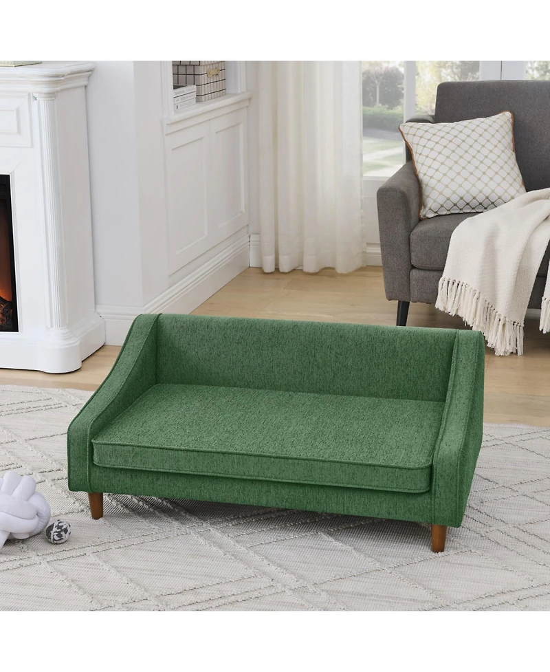 Streamdale Furniture Elevated Dog Sofa Bed - Green