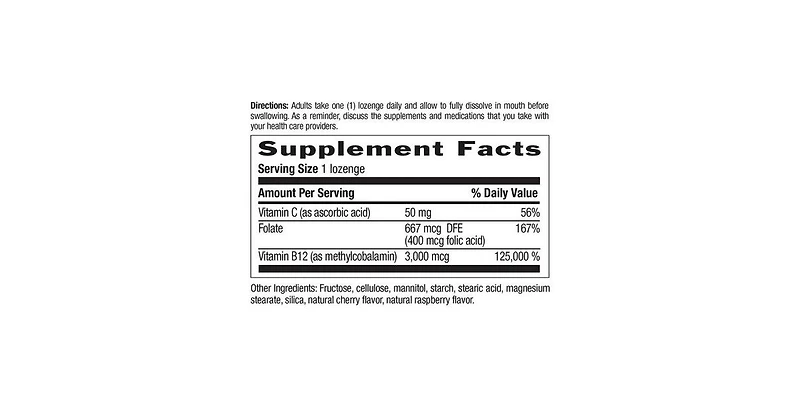 Country Life Superior B-12, 120 Lozenges