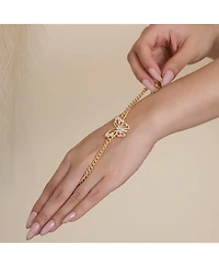Jessica Simpson Butterfly Charm Chain Bracelet