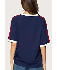 Edikted Women's Australia 96 Contrast Oversized T Shirt