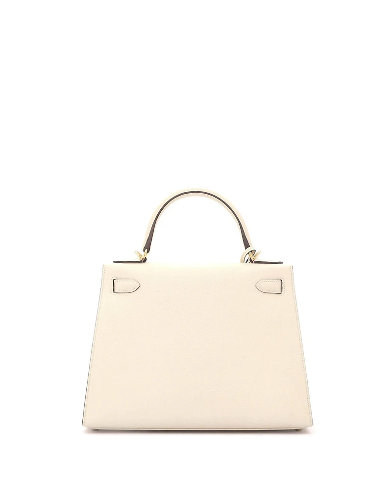 Pre-Owned Hermes Kelly 28 Handbag Light Epsom with Gold Hardware