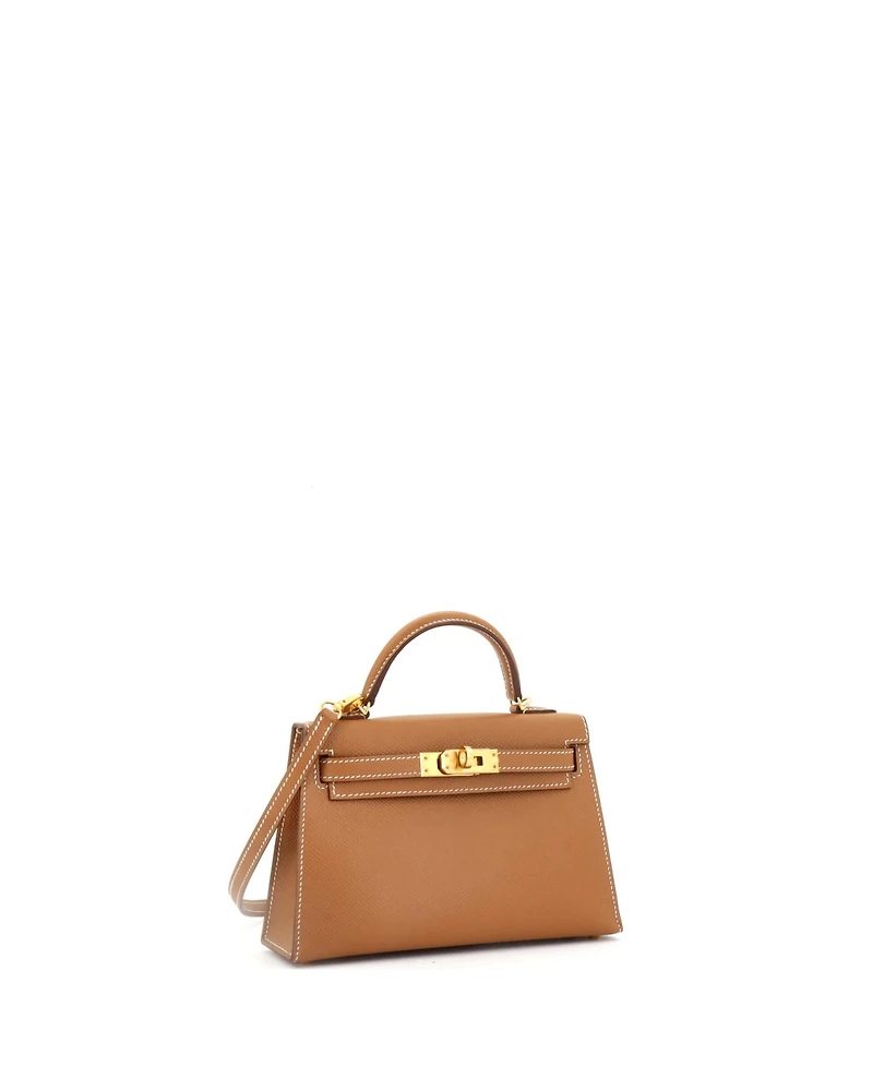 Pre-Owned HERMES Kelly Handbag Epsom with Gold Hardware