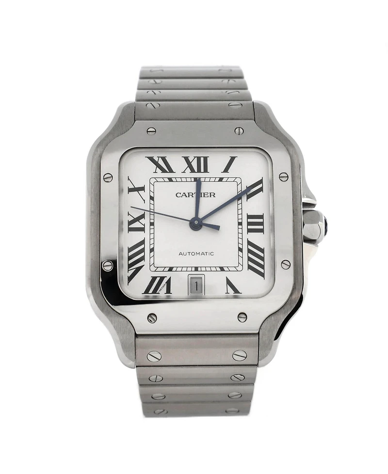 Pre-Owned Cartier Santos de Cartier Automatic Watch in Stainless Steel 40mm